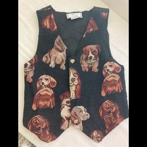 Vintage “puppy dog” themed childs vest